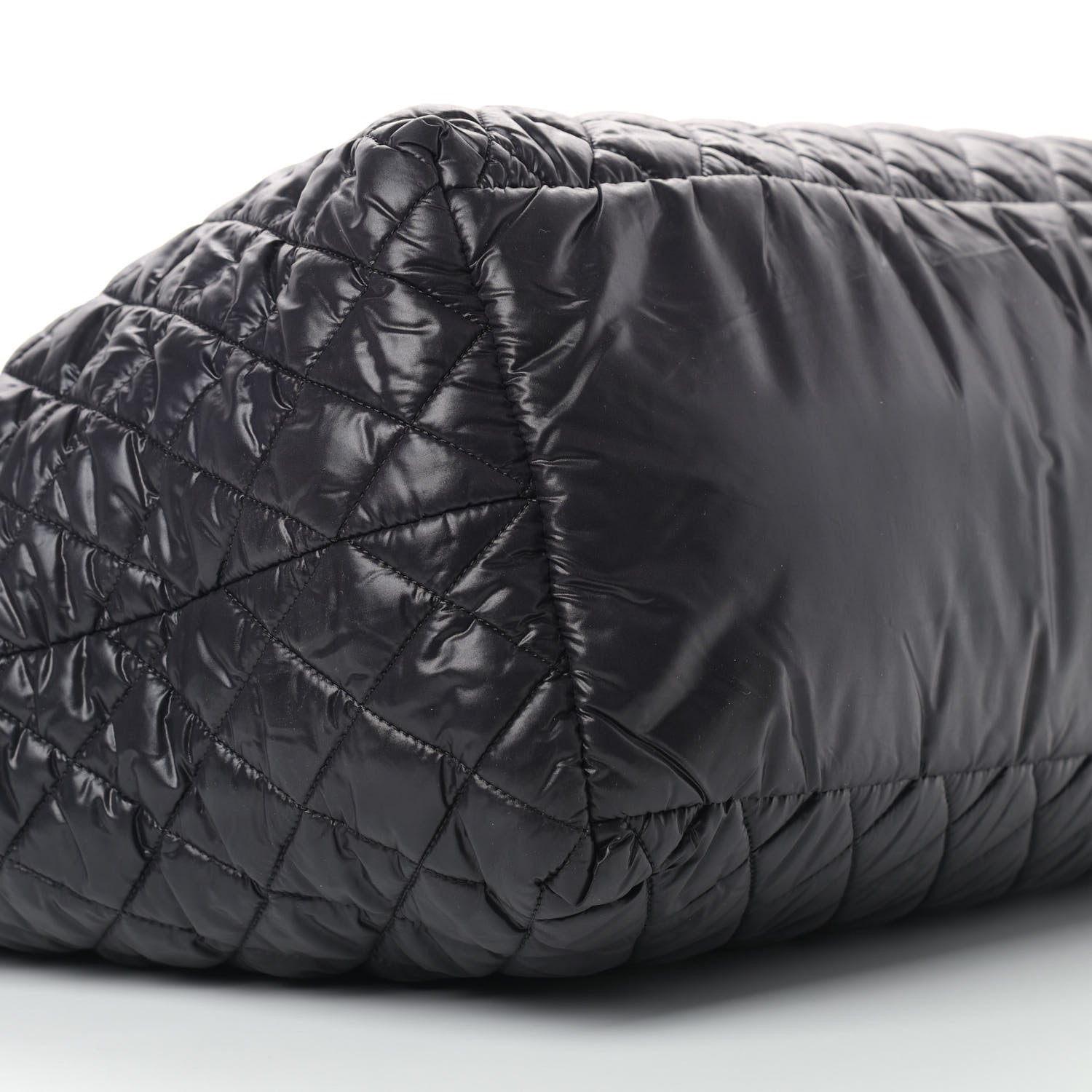 Chanel Nylon Quilted Large Coco Cocoon Tote Black 9 of 10