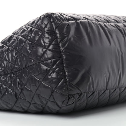 Chanel Nylon Quilted Large Coco Cocoon Tote Black 9 of 10