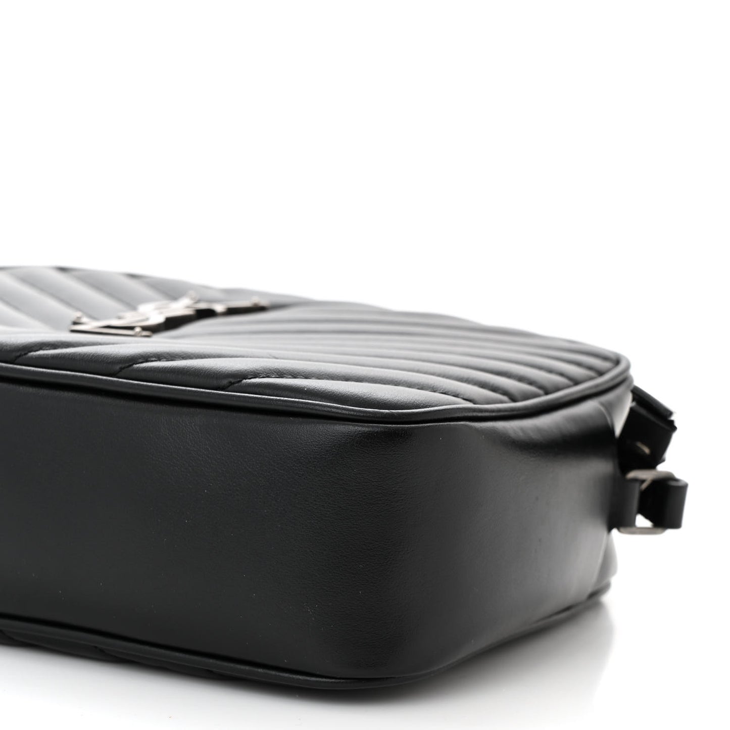 Calfskin Matelasse Monogram Lou Camera Bag Black