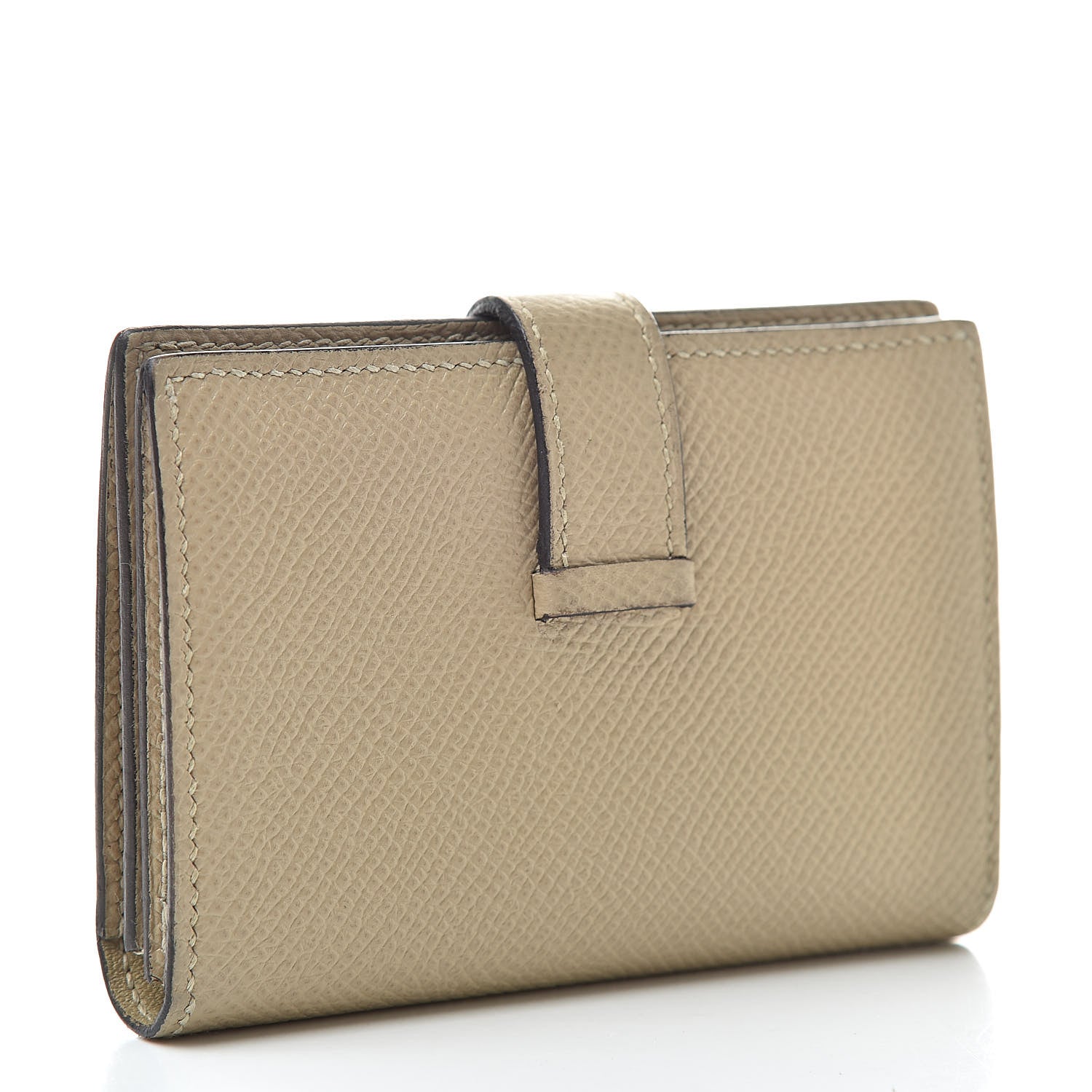 Hermes Epsom Bearn Card Holder Wallet Trench 3 of 11