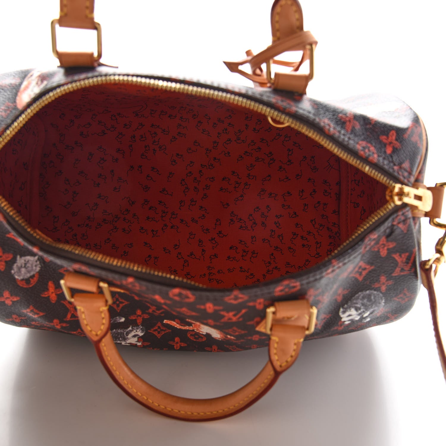 Louis Vuitton Catogram Speedy Bandouliere 30 Marron 5 of 9