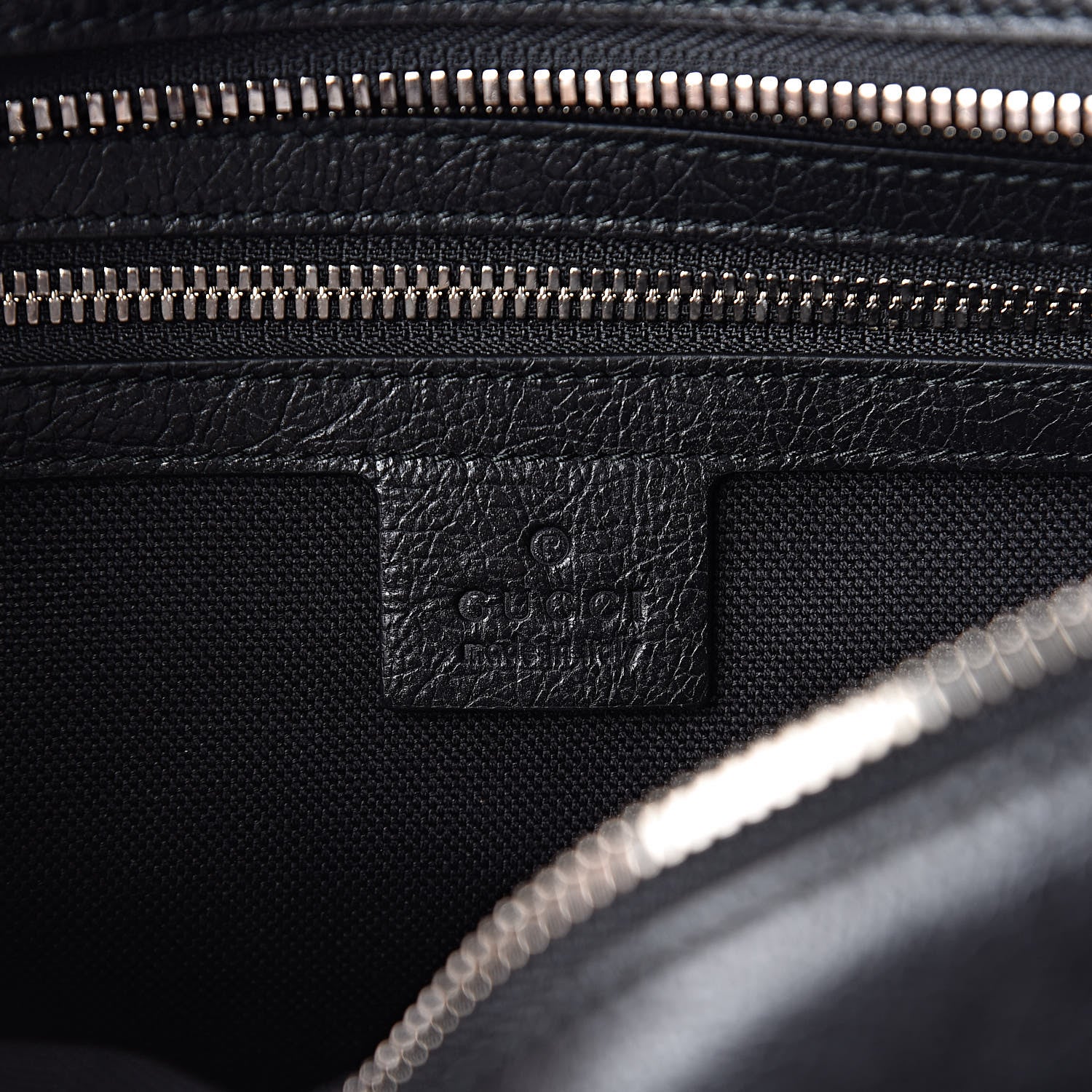 Gucci Fluffy Calfskin Morpheus Shoulder Bag Black 6 of 10