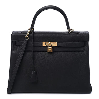 Hermes Togo Kelly Retourne 35 Black 1 of 11