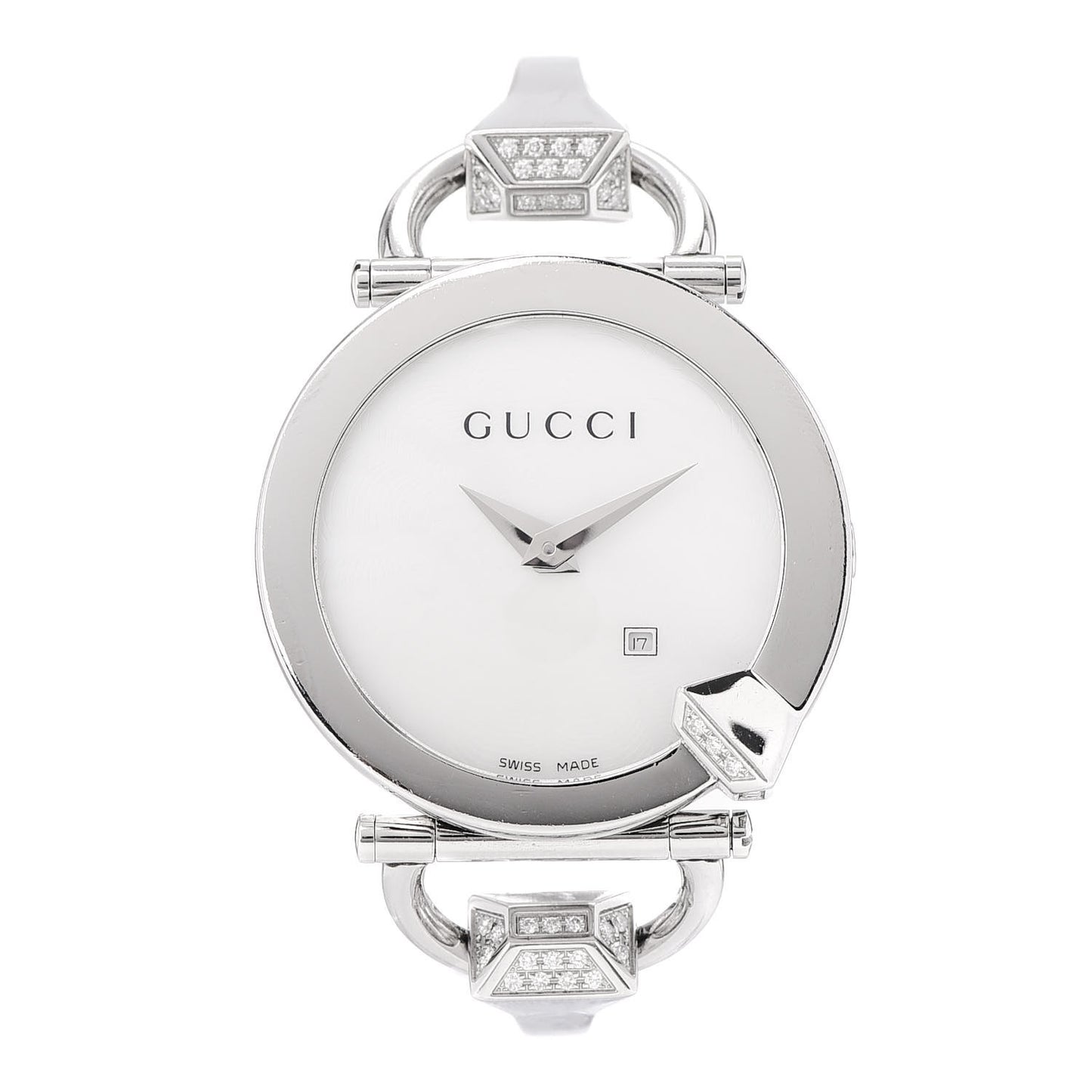 Stainless Steel Diamond Mother of Pearl 35mm Chiodo Quartz Watch