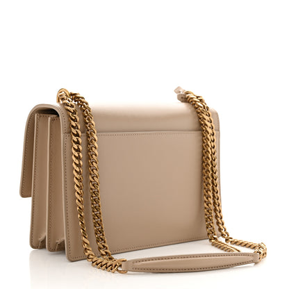 Saint Laurent Calfskin Medium Monogram Sunset Dark Beige 2 of 11