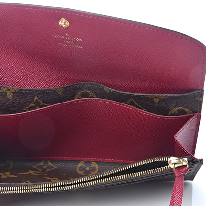Louis Vuitton Monogram Emilie Wallet Fuchsia 4 of 5