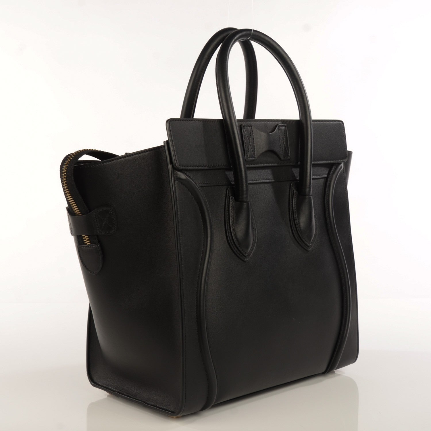 Celine Smooth Calfskin Mini Luggage Black 3 of 9