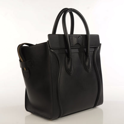 Celine Smooth Calfskin Mini Luggage Black 3 of 9
