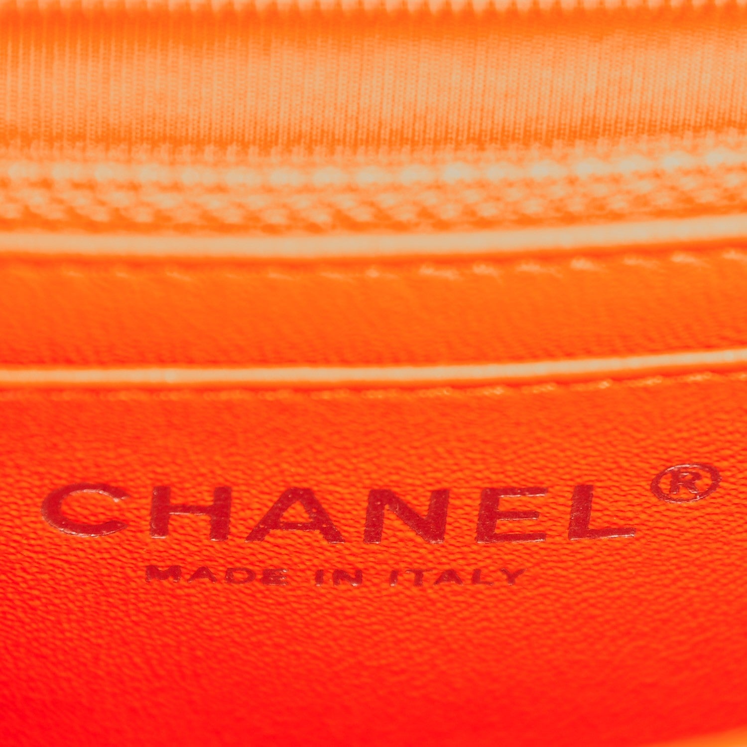 Chanel Patent Quilted Mini Rectangular Flap Orange 7 of 8