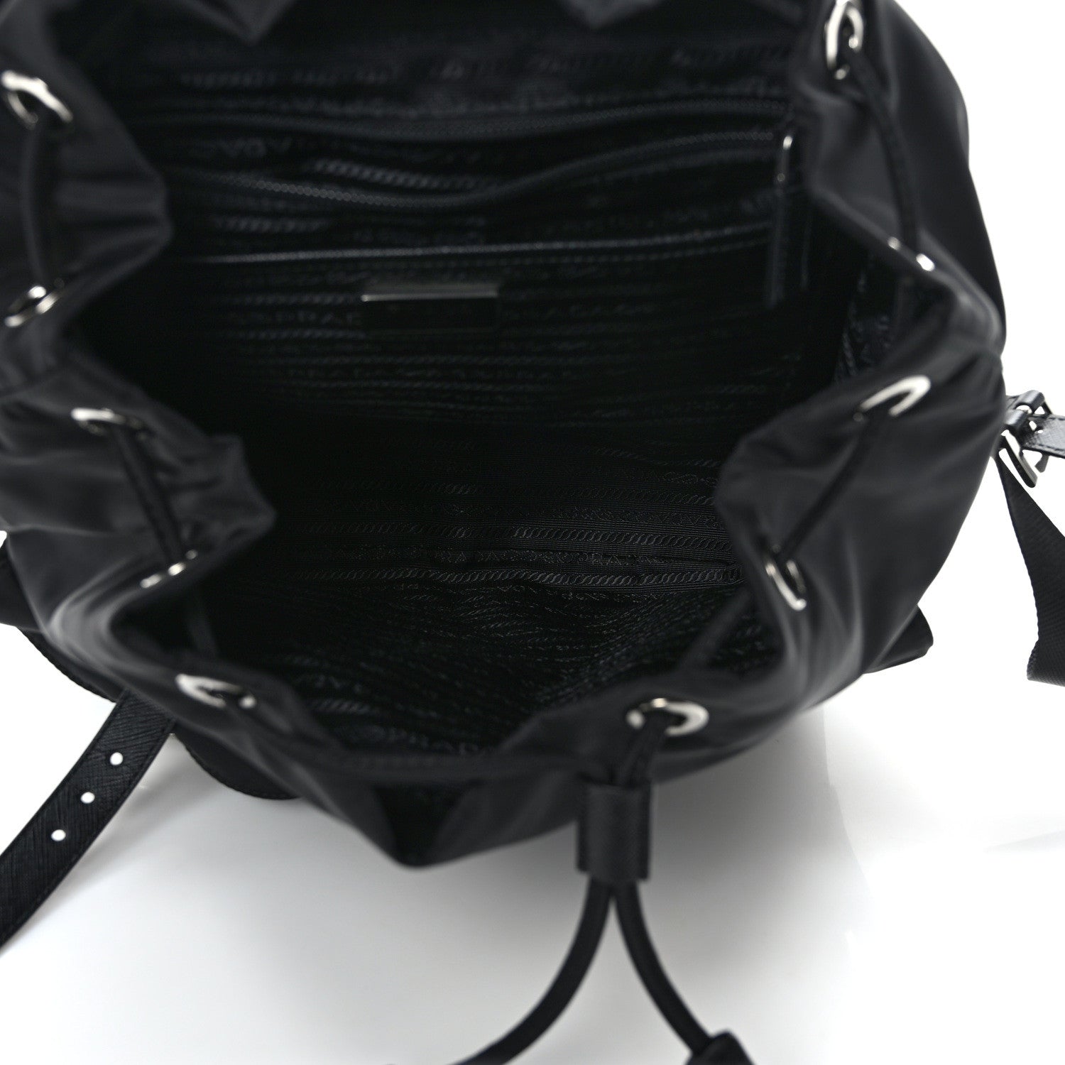 Prada Re-Nylon Saffiano Medium Backpack Black 5 of 12