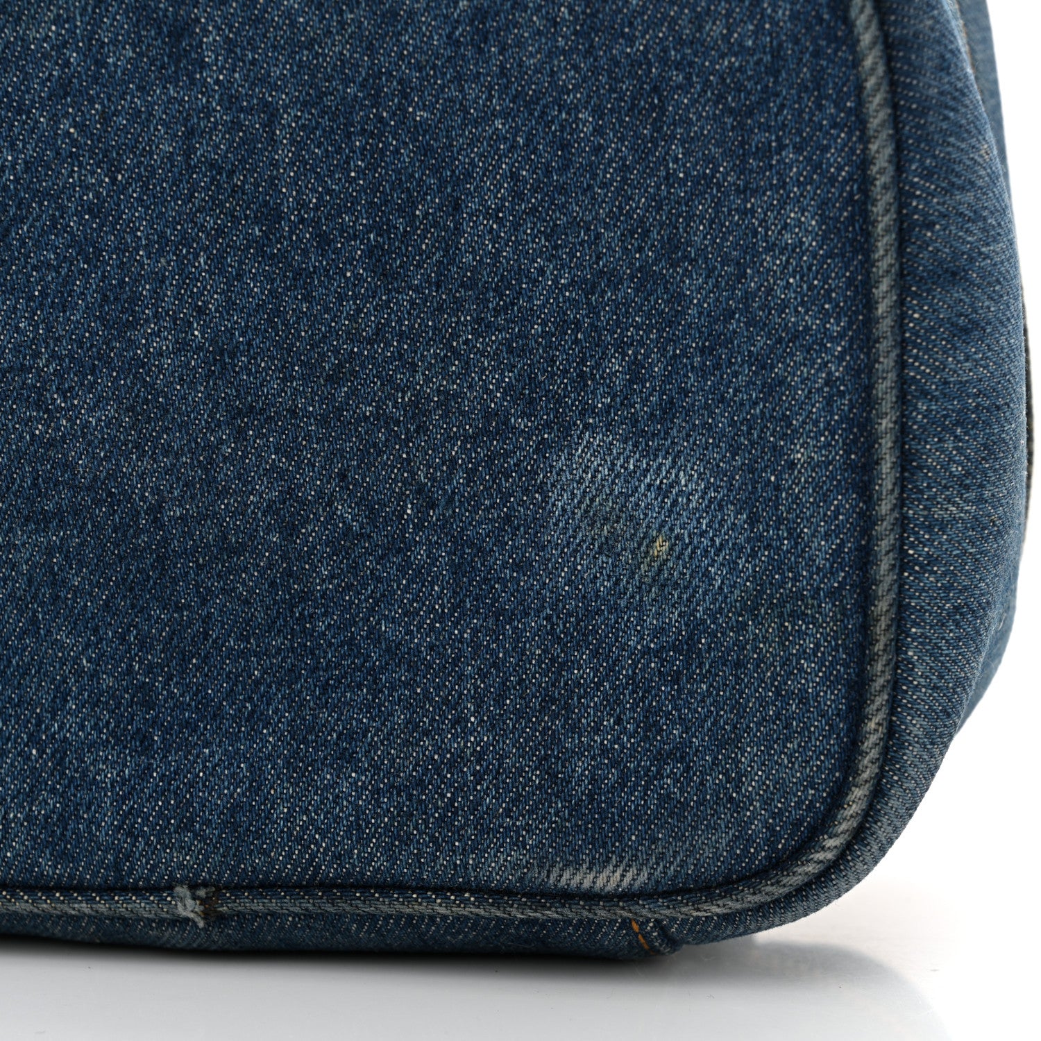 Chanel Denim Vanity Cosmetic Case Blue 15 of 16