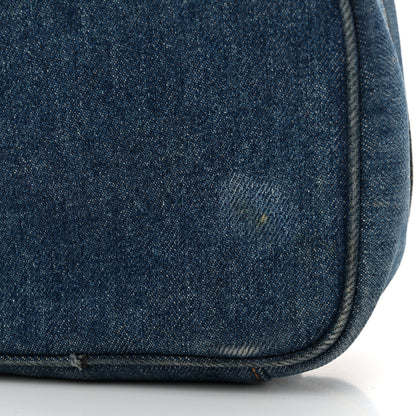 Chanel Denim Vanity Cosmetic Case Blue 15 of 16