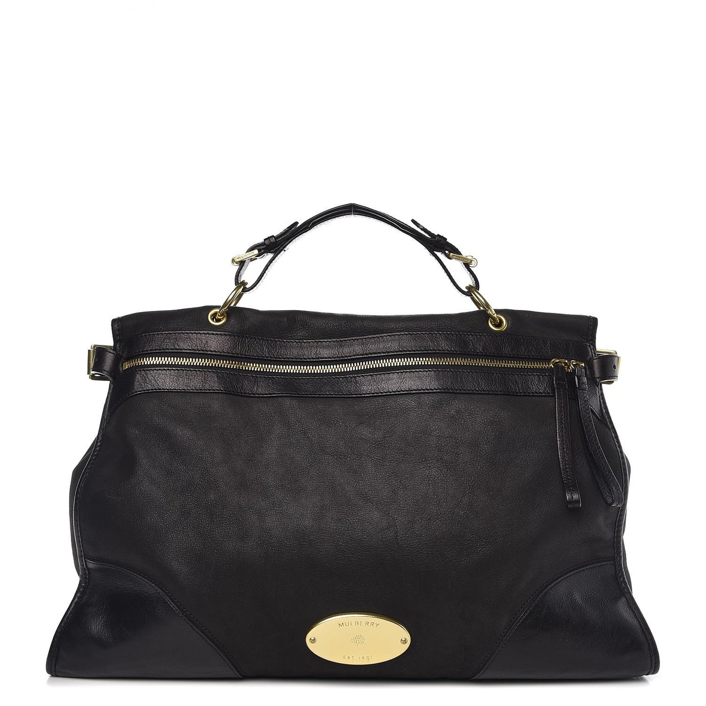 Calfskin Taylor Satchel Black