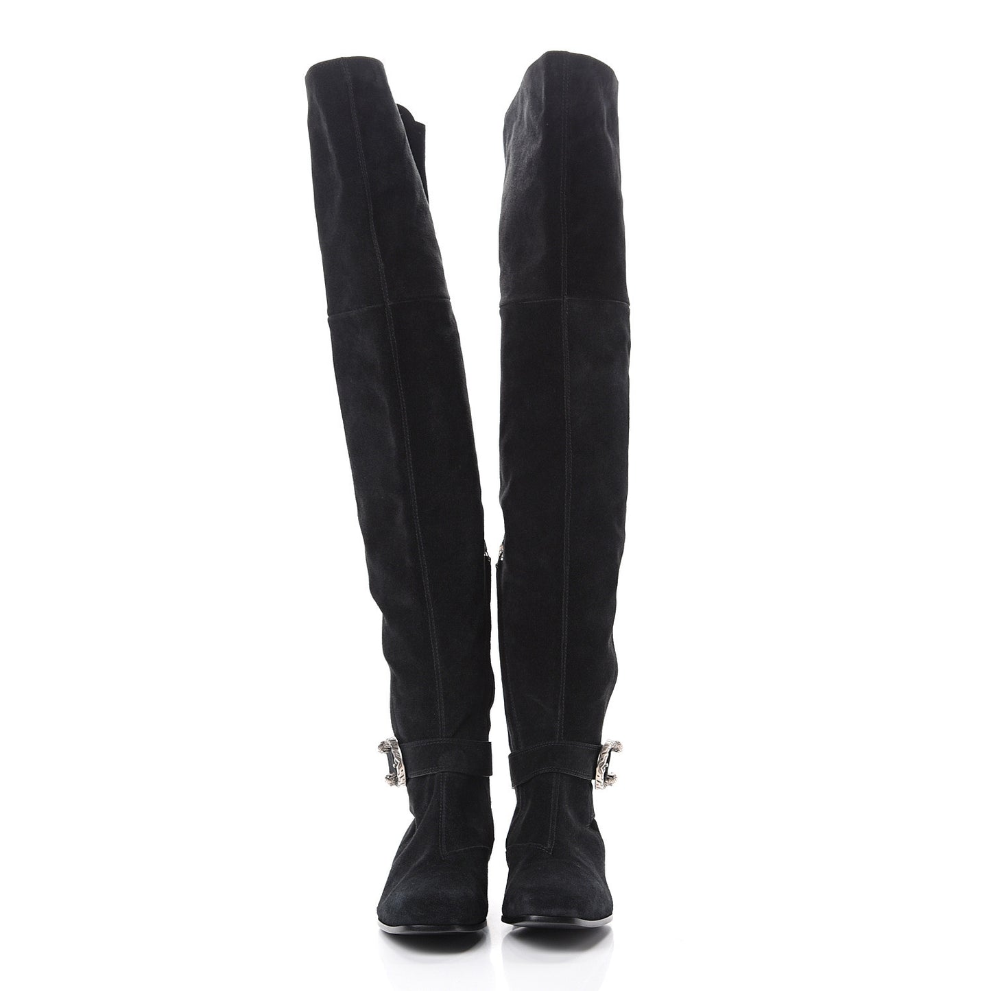 Suede Dionysus Knee Boots 37.5 Black
