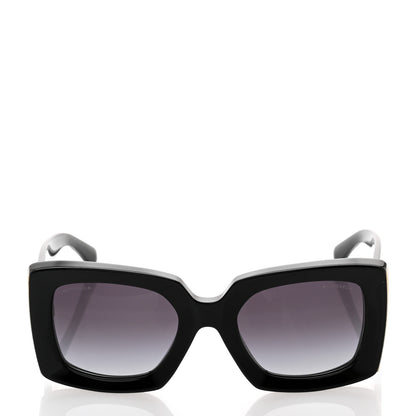 Chanel Acetate Rectangle Sunglasses 5435 Black 2 of 8