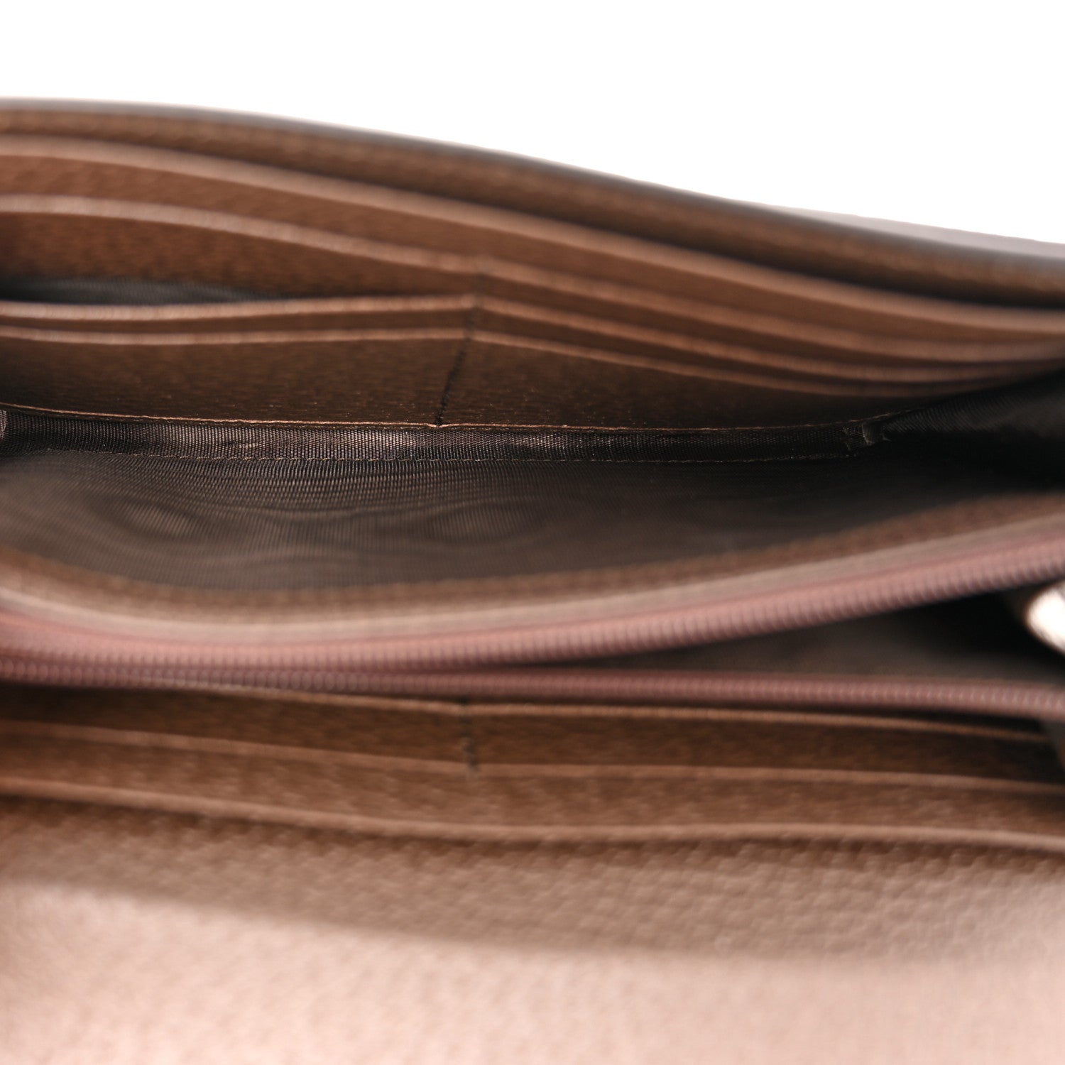 Gucci GG Supreme Monogram Web Ophidia Continental Wallet Brown 5 of 9