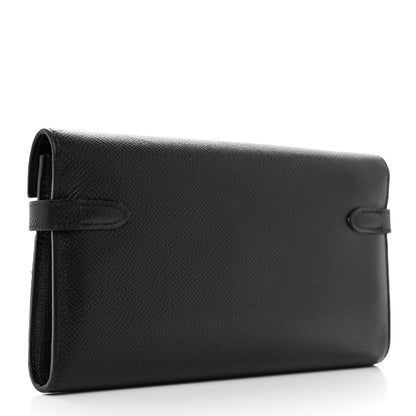 Hermes Epsom Kelly Longue Wallet Black 3 of 9