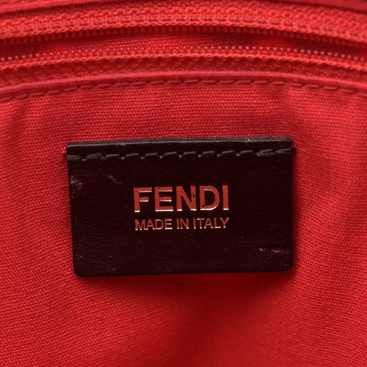 Fendi Zucca Spalmati Perforated Medium Roll Tote Tobacco 6 of 14