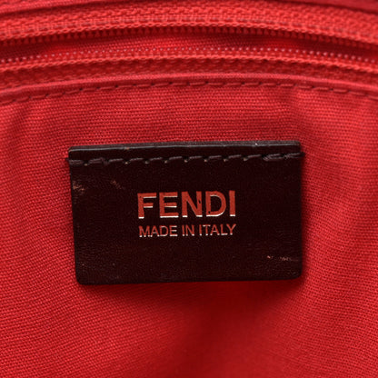 Fendi Zucca Spalmati Perforated Medium Roll Tote Tobacco 6 of 14