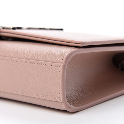 Saint Laurent Grain De Poudre Small Classic Monogram Kate Tassel Satchel Pale Blush 7 of 11