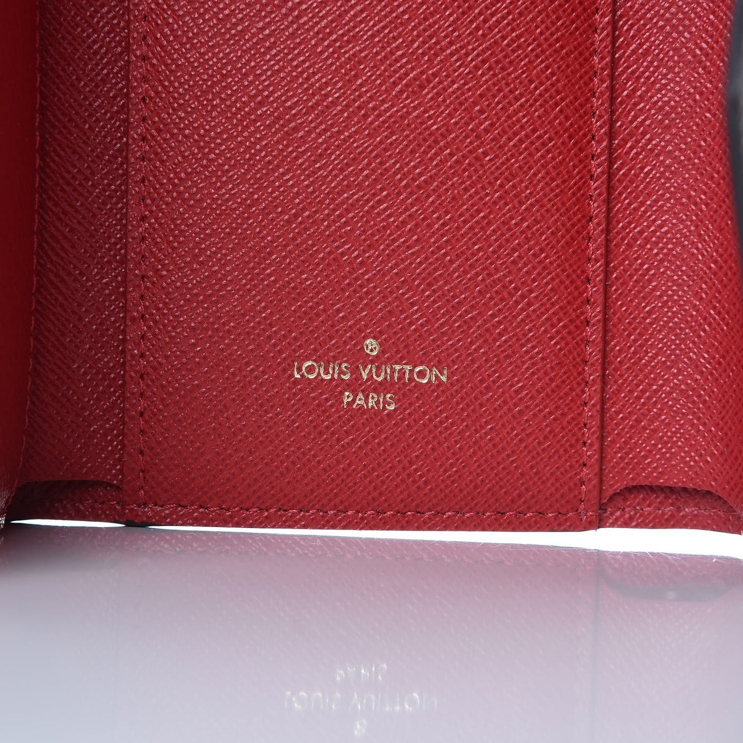 Damier Ebene Victorine Wallet Red
