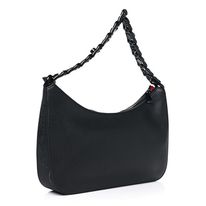 Christian Louboutin Calfskin Large Loubila Chain Shoulder Bag Black 2 of 12