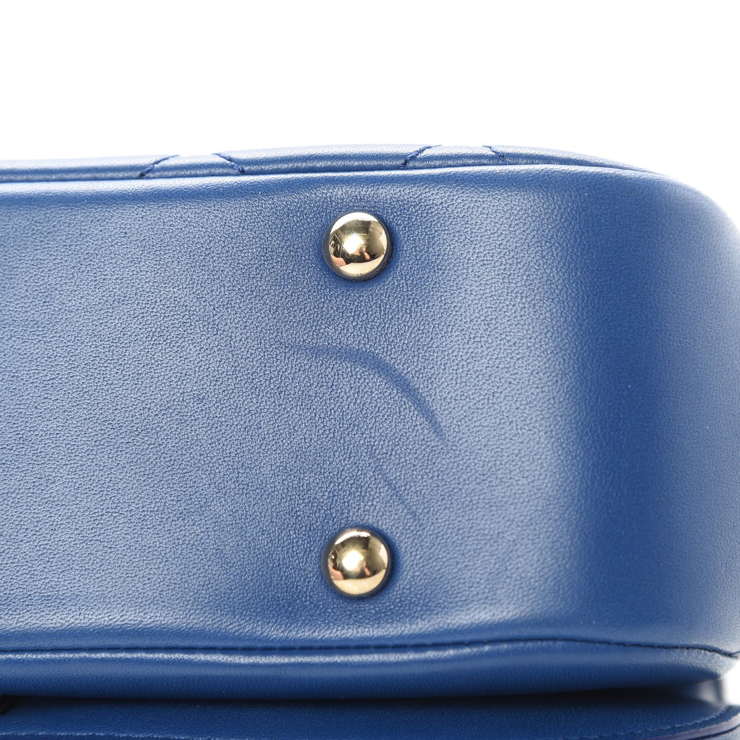 Lambskin Small Carry Chic Flap Blue