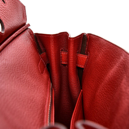 Hermes Taurillon Clemence Birkin 30 Rouge Casaque 14 of 33