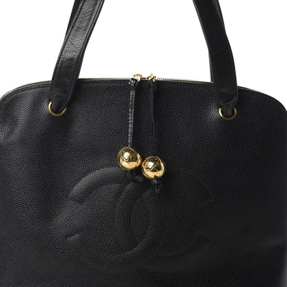 Chanel Caviar Large CC Shoulder Bag Black 12 of 12