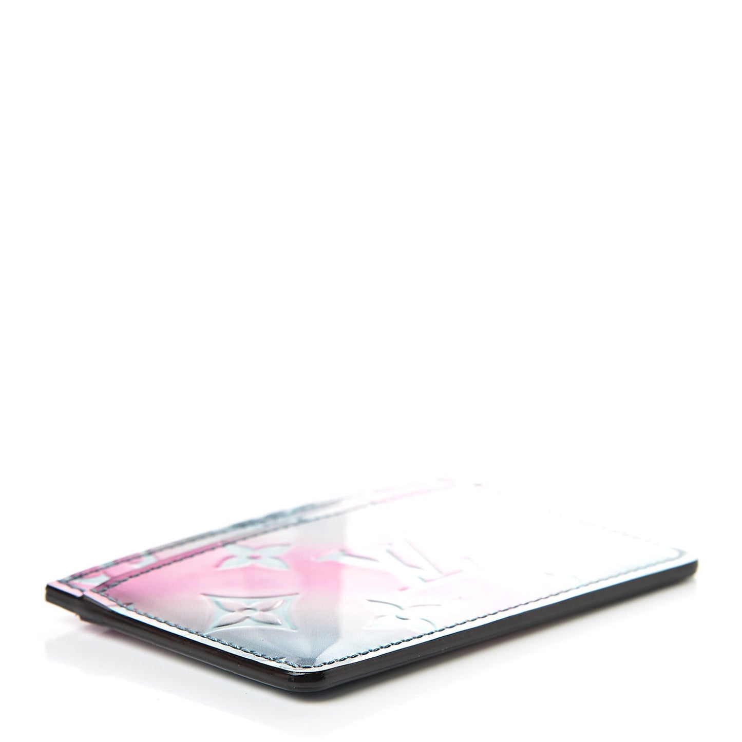 Metallic Vernis Card Holder Blue Pink