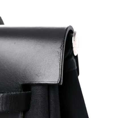 Hermes Toile Vache Calfskin Herbag 39 MM Black 18 of 21