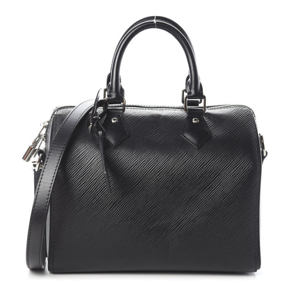 Louis Vuitton Epi Speedy Bandouliere 25 Black 1 of 10