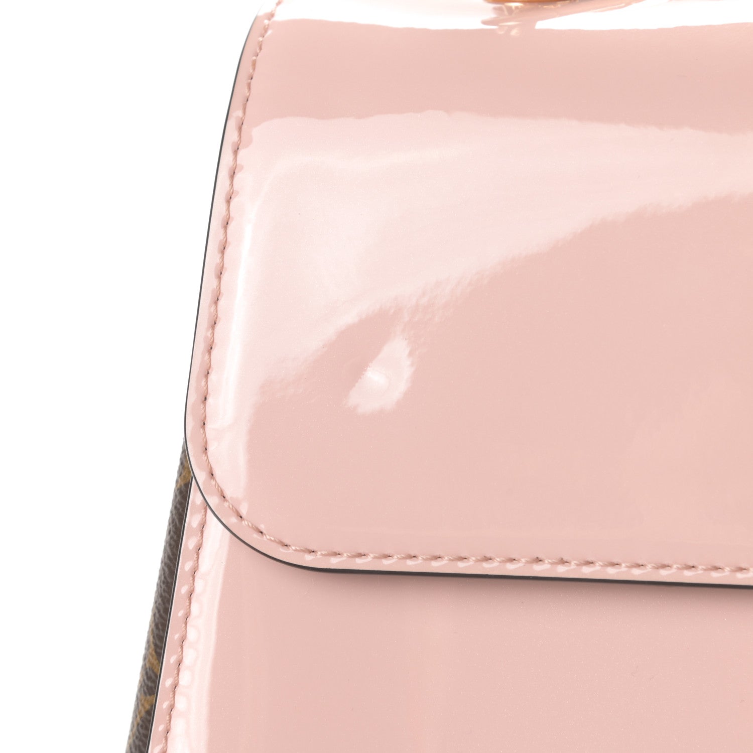 Louis Vuitton Patent Calfskin Monogram Cherrywood PM Rose Ballerine 11 of 12
