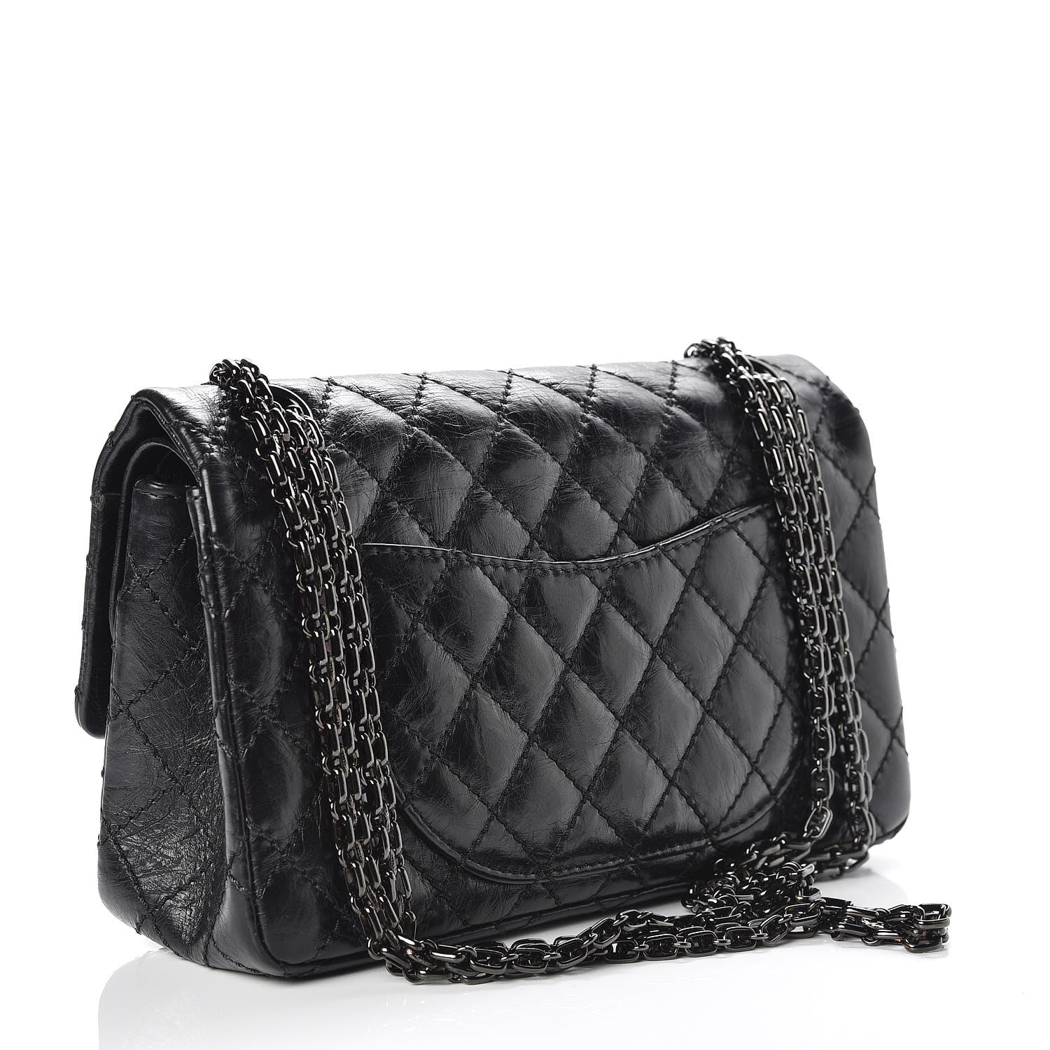 Chanel Aged Calfskin Quilted 2.55 Reissue 225 Flap So Black 3 of 10