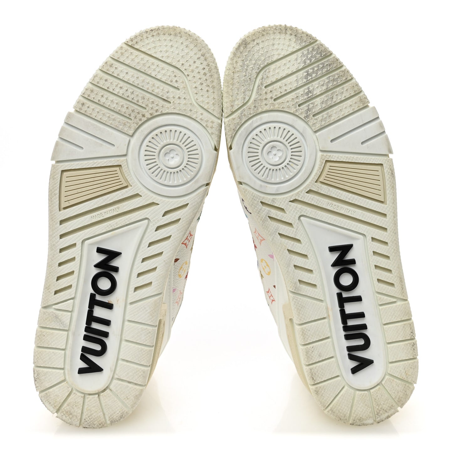 LV X TM Calfskin Monogram Multicolor Womens LV Trainer Sneakers 38 White