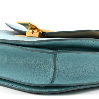 Celine Goatskin Medium Classic Box Flap Bag Antarctic 10 of 18