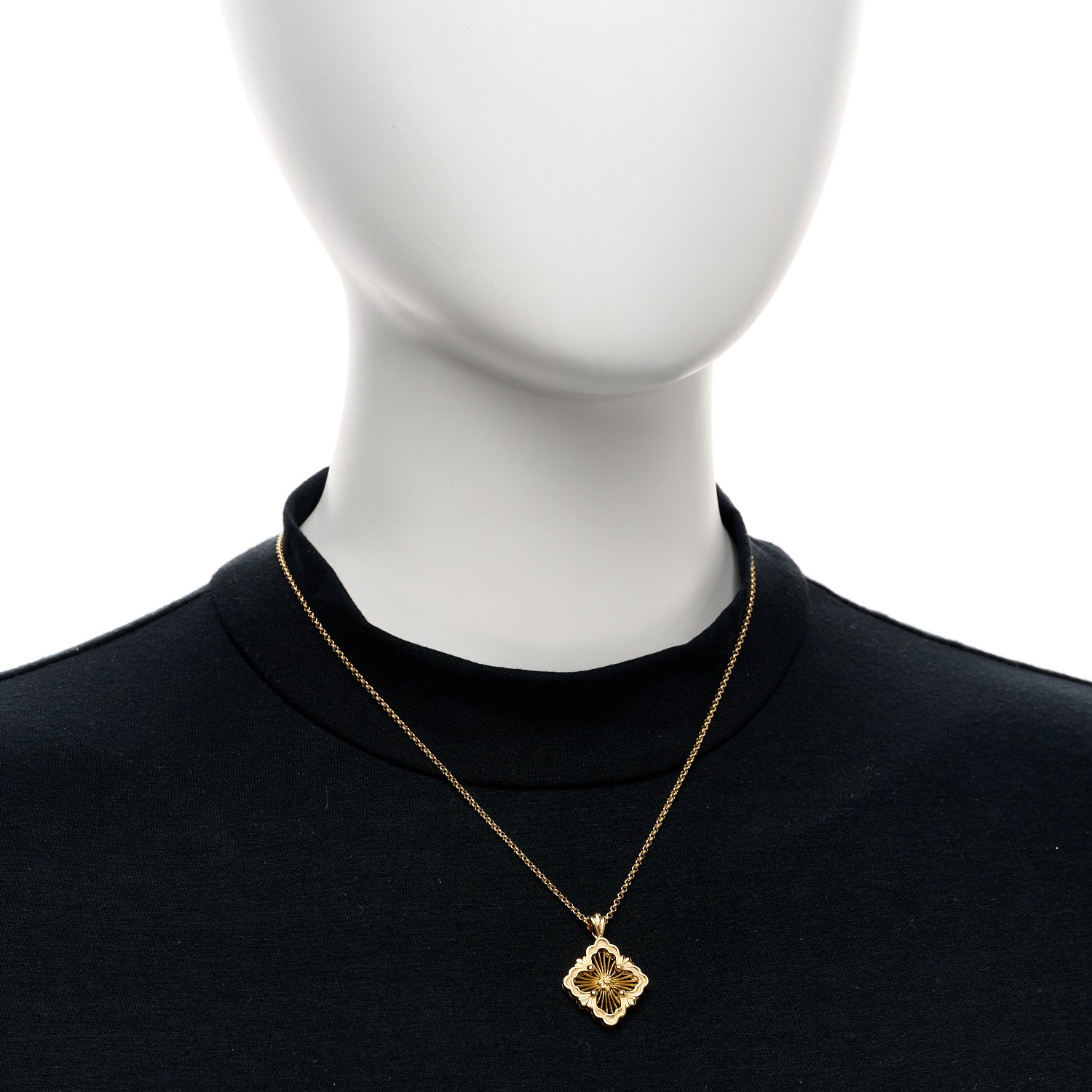Buccellati 18K Yellow Gold Opera Tulle Pendant Necklace 2 of 5