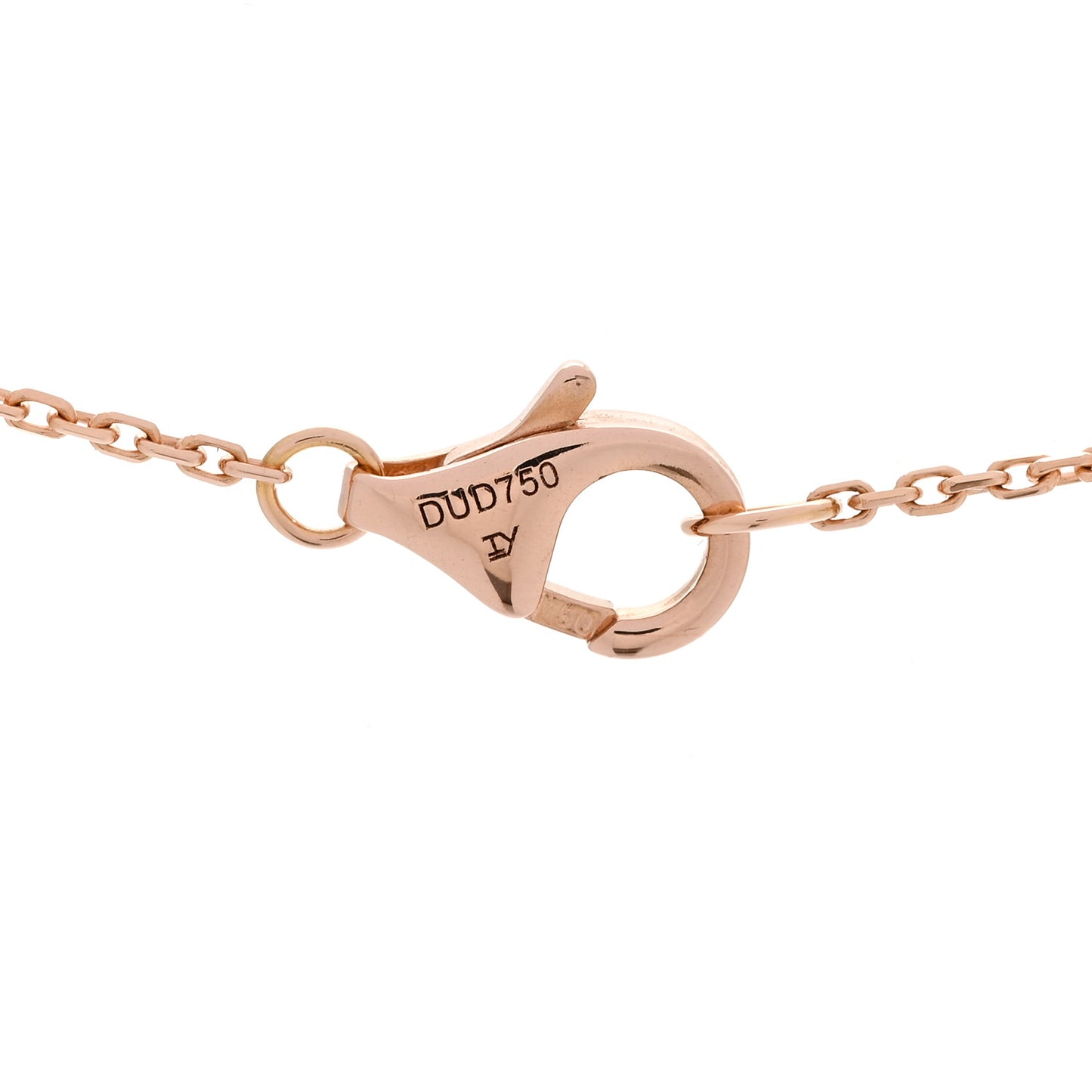 18K Pink Gold Diamond Pink Opal XS Amulette de Cartier Pendant Necklace