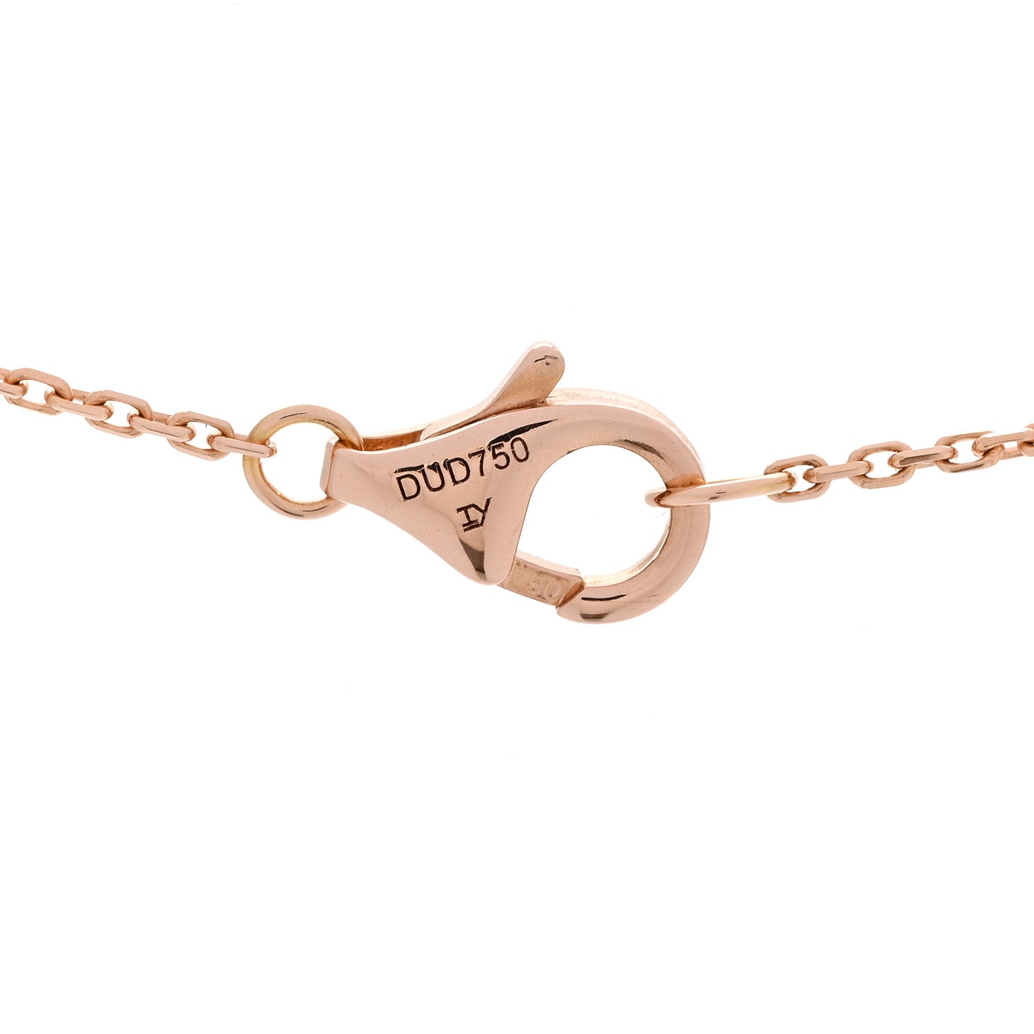 Cartier 18K Pink Gold Diamond Pink Opal XS Amulette de Cartier Pendant Necklace 4 of 5