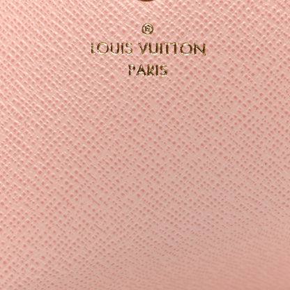 Louis Vuitton Damier Ebene Sarah Wallet NM Rose Ballerine 6 of 7