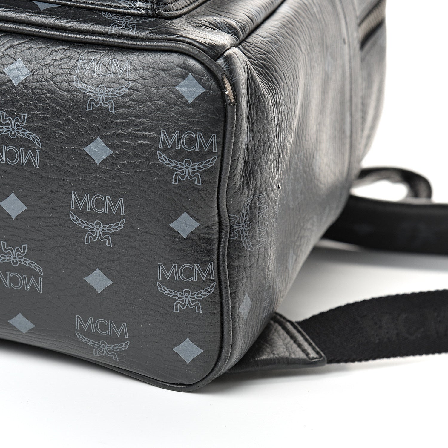 MCM Visetos Medium Stark Backpack Black 9 of 15