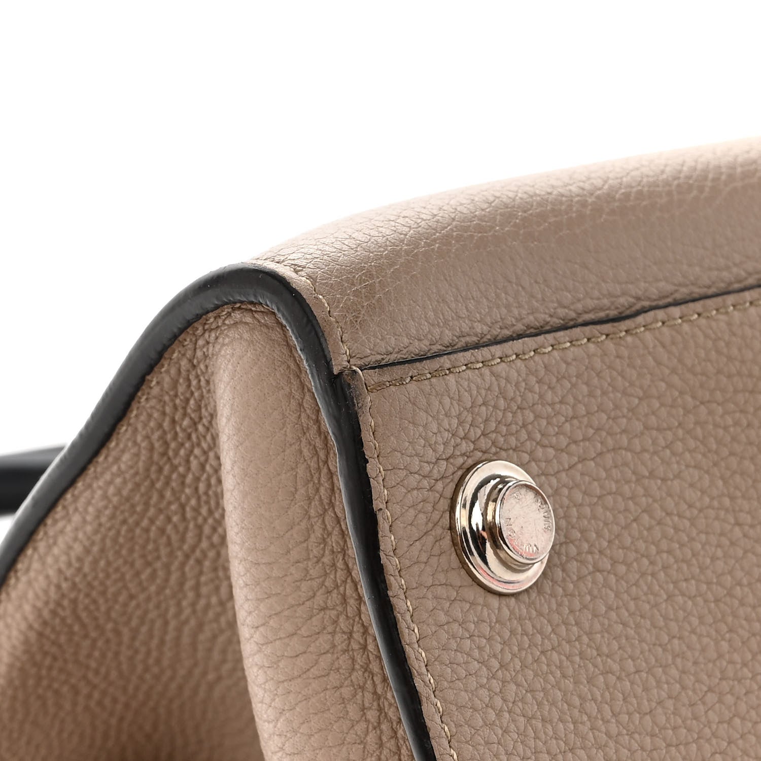 Louis Vuitton Taurillon City Steamer MM Black Beige 12 of 13