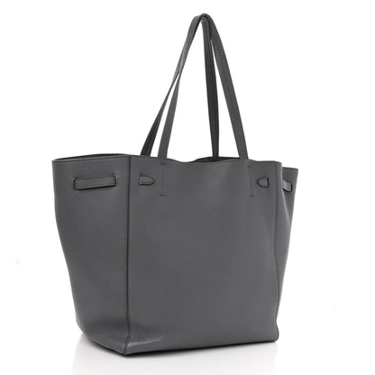 Celine Soft Grained Calfskin Small Belt Cabas Phantom Medium Grey 3 of 10