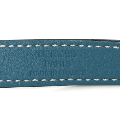Hermes Swift Kelly Double Tour Bracelet T5 Bleu Jean 5 of 5