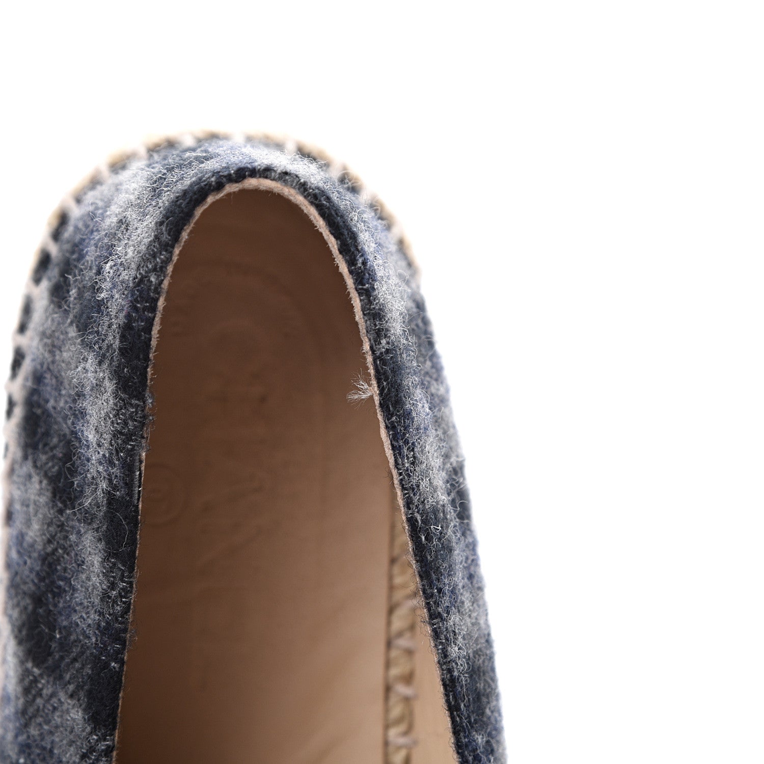 Chanel Flannel CC Espadrilles 40 Black Grey 10 of 10