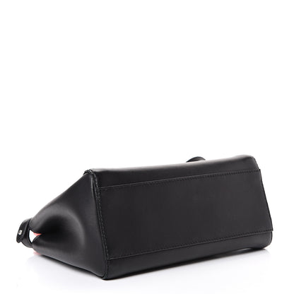 Fendi Nappa Colorblock Mini Peekaboo Iconic Satchel Black White Ecstasy 4 of 12