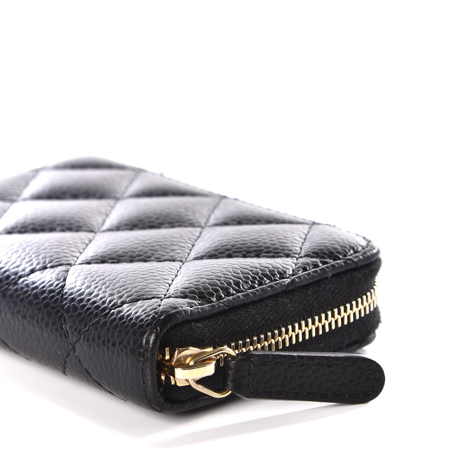 Chanel Caviar Quilted Zip Coin Purse Black 6 of 11