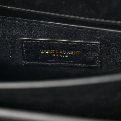 Saint Laurent Calfskin Medium Monogram Sunset Black 8 of 16