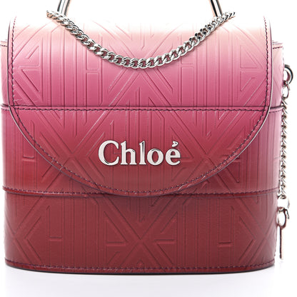 Chloe Calfskin Embossed Small Aby Lock Brown Purple 7 of 10