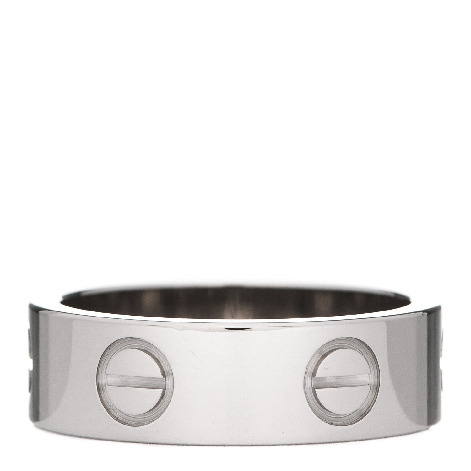 Cartier 18K White Gold 5.5mm LOVE Ring 50 5.25 3 of 5